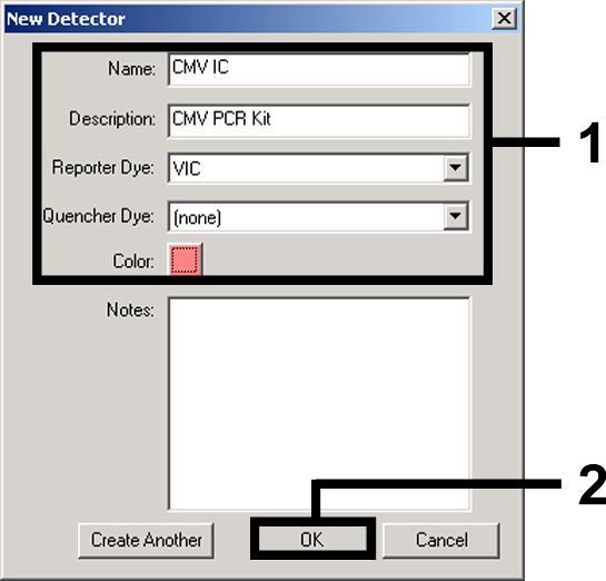 none Tyto detektory vytvoříte tak, že vyberete v položce Detector Manager vlevo dole lokalizovanou volbu File a následně volbu New. Obr. 4: Vytvoření CMV specifického detektoru (Detector Manager).