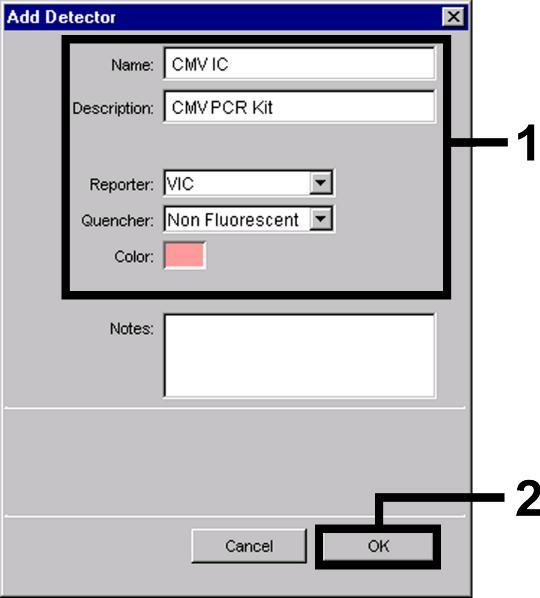 IC) VIC Non Fluorescent Tyto detektory vytvoříte tak, že vyberete v položce Detector Manager vlevo dole lokalizovanou volbu New. Obr.
