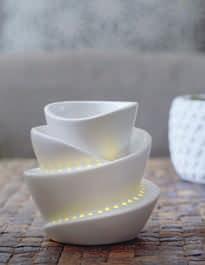 ScentGlow Elektrická aromalampa Zářící ledovec Barvy měnící LED světlo.