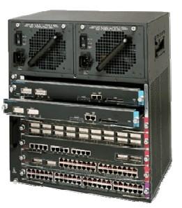 Stacking virtual chassis Cisco 4500 Chassis + Supervisor Engine IV 12.8 Gbps (Max.