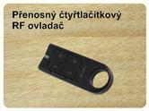 nábytkové vypínače 554150 přenosné čtyřtlačítko RF ovladač přenosný dálkový ovladač se čtyřmi tlačítky.