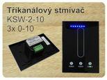 Je řízen kterýmkoliv aktor 0(1)- kompatibilním ovladačem - např jedno- dvojči čtyřtlačítkem, Max spínaný proud 16A 10V 230V AC, SW