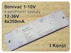 12-36V 4x350mA synchro Rozměry 170x60x30mm 4x350mA 1 103 1 103 557262 Stmívač 1stmívač SR 2012 1-10V 4 vst