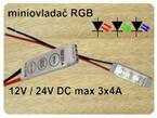 RGB řízení Kontroler RGBW LED je řízen jednoduchou free SW aplikací pro ANDROID nebo PC RGB kontroler různé barevné přechody