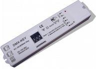 Dekadické nastavování adresy tlačítky, Uin12-36V DC, 36/700 výst 3 x 700mA rozměry204x44x25 mm 1 486 1 486 555686 DMX LED RGB driver pro proudové