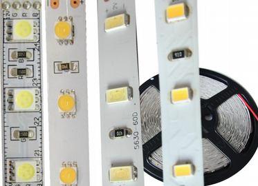 pásky 7 až 19W_m LED pásky s vysokým výkonem ENERG IP00 moderní, velmi účinné LED pásky C Z P a trio t čipy od osvědčeného výrobce délka celého návinu... 5 m standardní šířka pásku 3528.