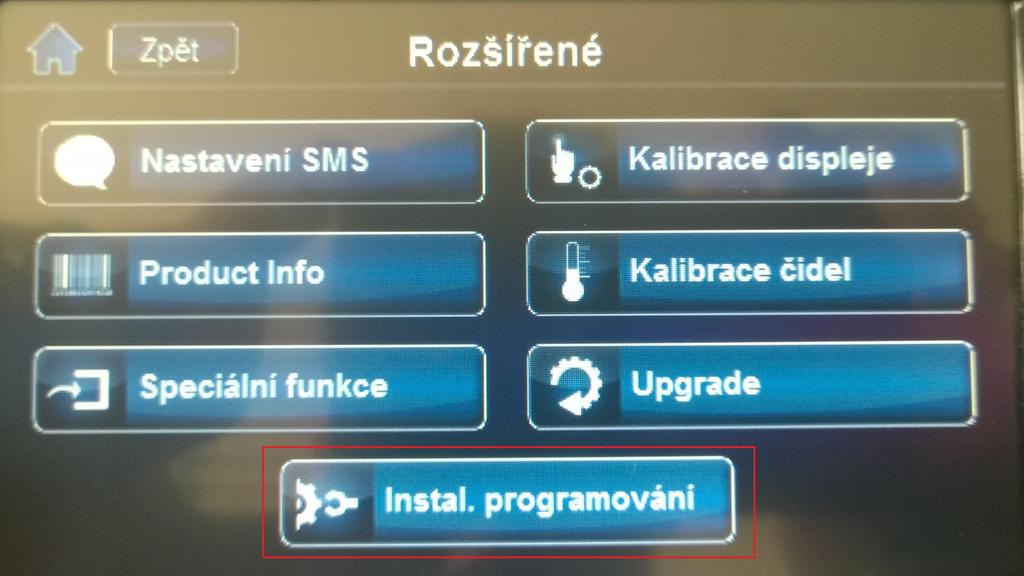 3. Vyberte možnost