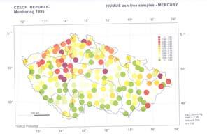 Hg v lesním humusu SUCHARA