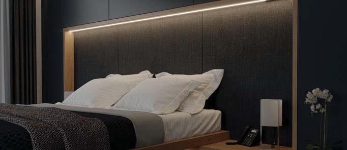 Osvětlovací silikonová páska LED 3030 Detailní zobrazení > Lze zkrátit každých 50 mm > Při volbě hliníkového profi lu berte do úvahy šířku klip konektoru.