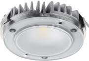 LED 2025/2026 > Stmívatelné > Průměr otvoru : 58 mm > Montáž: Do vyvrtaného otvoru, pro upnutí svorkou nebo k našroubování > Driver, viz stranu 54 Kabel s pojistným klipem > 500 mm; obj. číslo 833.72.