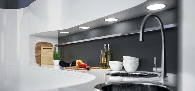 R LOOX. SYSTÉM LED OSVĚTLENÍ. LOOX LED 3022/3023 KULATÉ ZAPUŠTĚNÉ / STROPNÍ SVÍTIDLO 24V SYSTÉM Svítidla LED 3022 a LED 3023 je působivá svou jednoduchou elegancí a homogenním světlem.