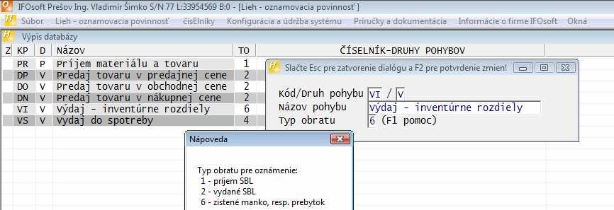 POSTUP PRÍPRAVY: - nastavte v "Konfiguráciu programu" PREDKLADATEĽA OZNÁMENIA a cesty k skladovým súborom a číselníku dodávateľov a odberateľov (napr.