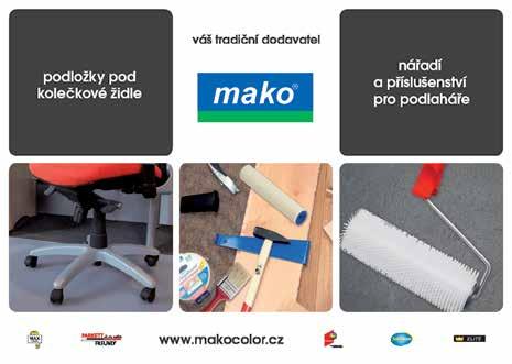 Ostatní doplňky Název Balení Rozměr Cena (Kč/ks) textilní 50 mm 25 m 128,00 Kobercová oboustranně lepící páska umělohmotná 50 mm 25 m 63,00 Podložky pod židle tloušťka 1,4 mm 120 90 cm 688,00