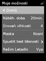 Aby se údaje mohly přenést vašemu poskytovateli péče, přístroj nesmíte odpojit ze sítě. Můžete ho ale přepnout do úsporného režimu, abyste šetřili elektřinou.