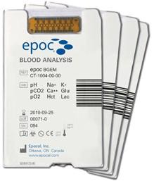 EPOC umožňuje stanovit následující parametry: ph, pco2, po2, Na+, K+, Cl-, ica2+, glukóza, hematokrit, laktát, kreatinin, HCO3, TCO2, Beecf, Bew, cso2, Hb, Agap*.
