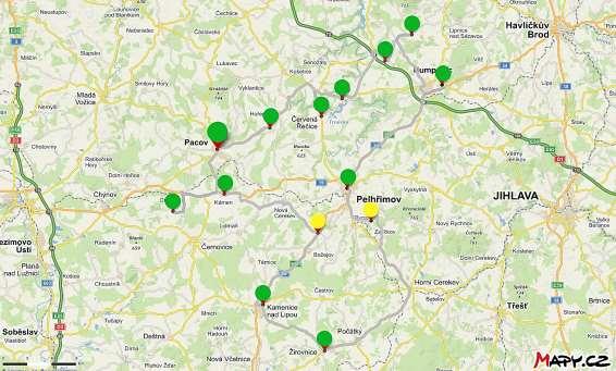 2.5.5 Osoby s mentálním postižením Mapa 19 - Přístupnost pro osoby s mentálním postižením Zdroj: www.mapy.