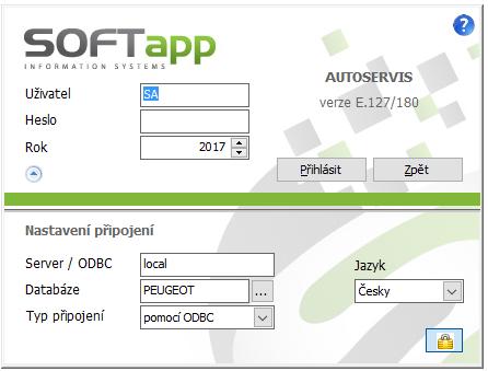 1. Spuštění a přihlášení do modulu 1.1 Spuštění programu Program modulu Peugeot Servis lze jednoduše spustit pomocí zástupce na ploše pomocí dvojkliku.