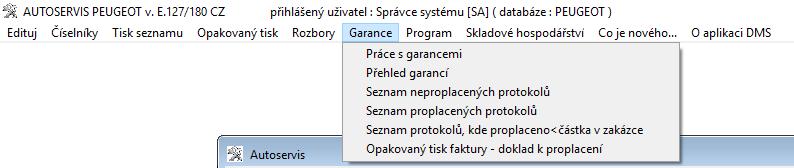 Garance Formuláře garancí jsou přístupné z horní lišty záložek ze záložky Garance www. softapp.cz hotline@softapp.cz tel.