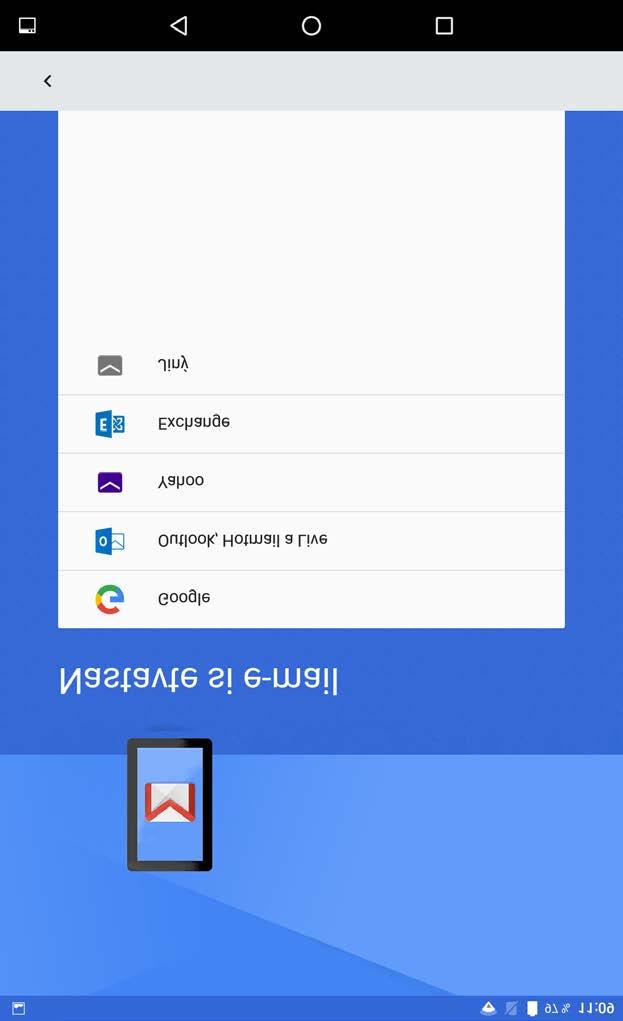 E-mail Pokud je zařízení připojeno k bezdrátové síti, můžete přijímat a odesílat e-maily. Chcete-li otevřít aplikaci Google Email, přejděte do části Gmail.