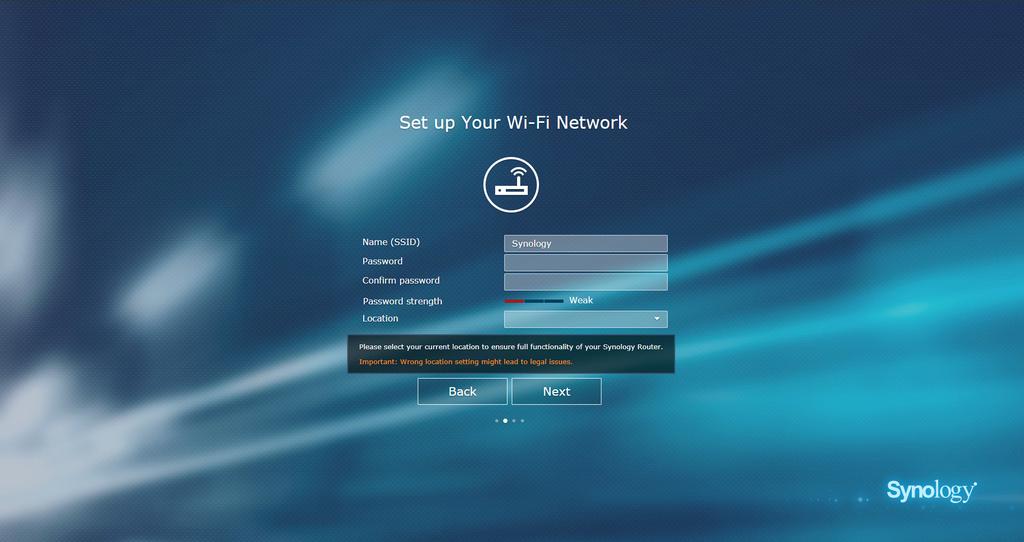 5 Vyplňte údaje určené k nastavení sítě Wi-Fi. Pokračujte kliknutím na možnost Další. 6 Nastavte provozní režim.