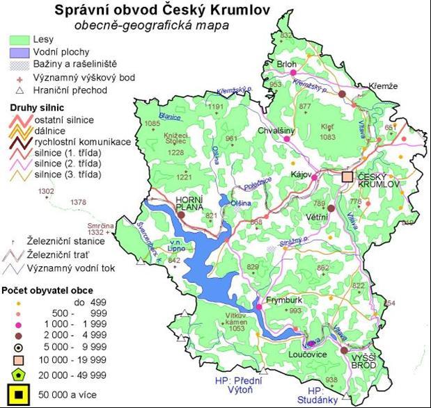 - území ORP Český Krumlov má příliš silná lokální subcentra (highlights město Český Krumlov a Lipensko), než aby vnikl 1 zastřešující subjekt nebo DSO s funkční ambicí řídící struktury cestovního