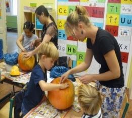 Halloweenské tvoření 2017 (projekt Otevřená škola 2017) Říjen se stal v naší škole měsícem