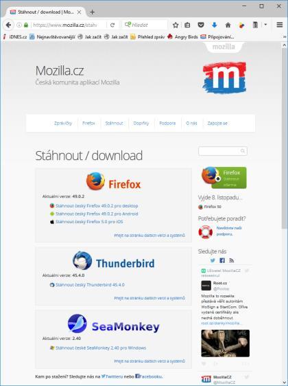 Zálohování e-mailů pomocí klienta Mozilla Thunderbird zcela subjektivně dle Milana Zajíčka L.P. 2016 ve svátek sv.