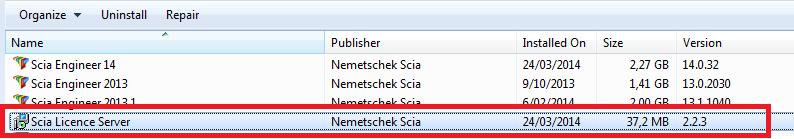 3. Update server na novou licenci Pozor Pro verzi SCIA Engineer 15 musíte zkontrolovat verzi FLexNET. SCIA Engineer 15požaduje verzi FlexNET alespoň 2.2.3. Není možné poskytovat licence pro SCIA Engineer 15 se staršími verzemi FLexNET.