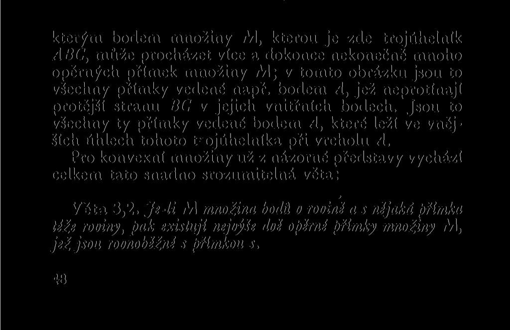 prázdnou množinu bodů v rovině, tedy i pro množinu, která není konvexní.