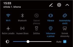 Začínáme Připojení pomocí mobilních dat Před použitím mobilních dat se ujistěte, že máte datový