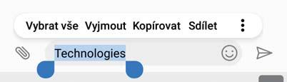 Systémové funkce a nastavení Nastavení zadávání textu Přidání klávesnice 1 Otevřete Nastavení.