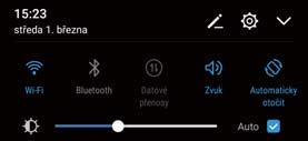 Systémové funkce a nastavení Povolení tichého režimu Povolte tichý režim, abyste nerušili jiné osoby v tichém prostředí, například pokud jste na schůzce. 1 Otevřete Nastavení.