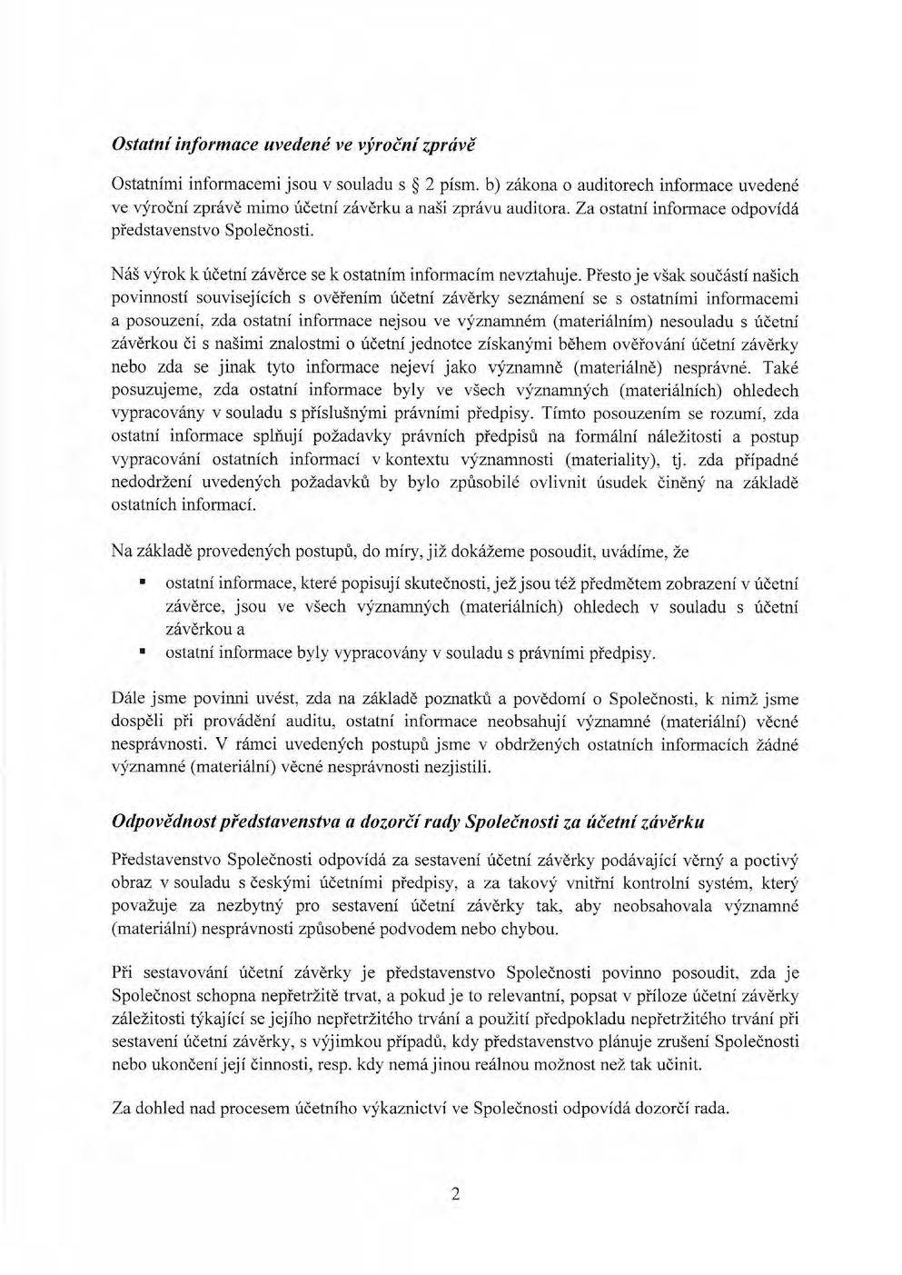 IV. Účetní závěrka