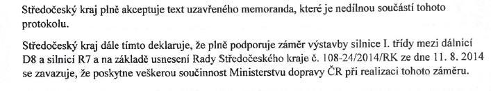 III) Obchvat Kralup (etapa II) má územní rozhodnutí Zdroj: Memorandum o