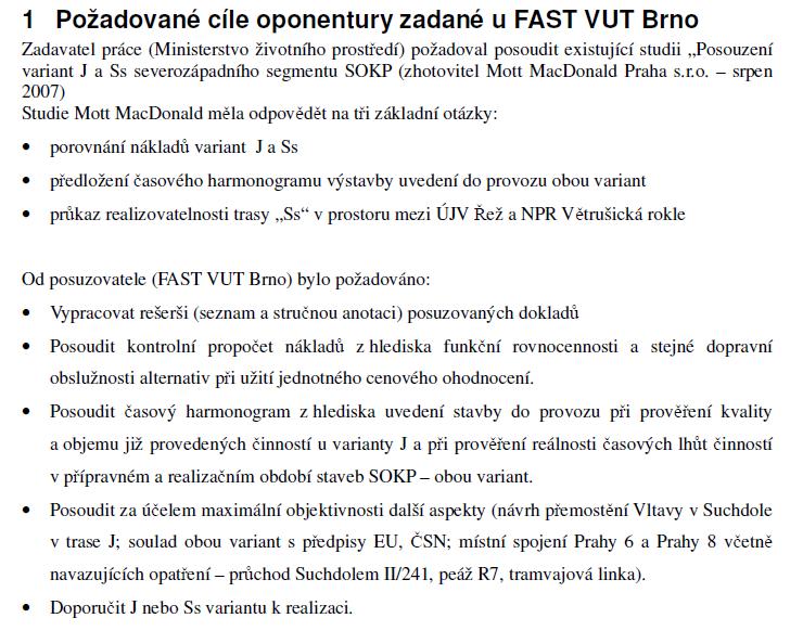 V roce 2008 FAST VUT Brno vypracovala oponentní posudek Mott