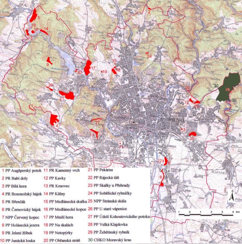 Chráněná území Zdroj: AOPKČR Velkoplošná CHÚ CHKO Moravský kras Maloplošná CHÚ NPR Hádecká planinka (1950) 2