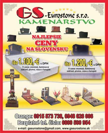 PN 10 39 STRANA - 07 DOMÁCNOSŤ ŠPECIALISTANA TRVALO ZNÍŽENÉ CENY! BETÓNOVÉ A SÁDROVÉ LIATE POTERY Garantovaná rovinnatosť 2mm/2m Tel.: 0948 408 408, www.konkrit.