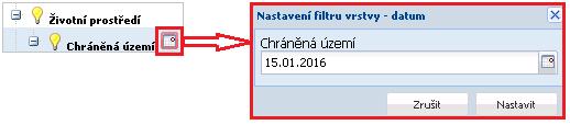 4.2.2 Historizace dat Ikonky s obrázkem kalendáře, které se nachází u vybraných koncových větví stromečku, umožňují nastavit historická data.