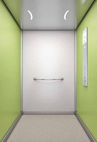 Dokonalý vzhled díky osobitému stylu Stylové sady pro interiér kabiny Rozhodněte se Když se máte rozhodnout pro atmosféru výtahové kabiny, položte si základní otázku: zaoblený (Round) nebo hranatý