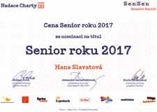 V přihlášce jsme uvedli, že jsme se z počtu 29 seniorů rozrostli poté, co nám Městská část Praha 15 pronajala 1. patro ve Spolkovém domě Varta v Boloňské ulici, na počet 201 registrovaných seniorů.