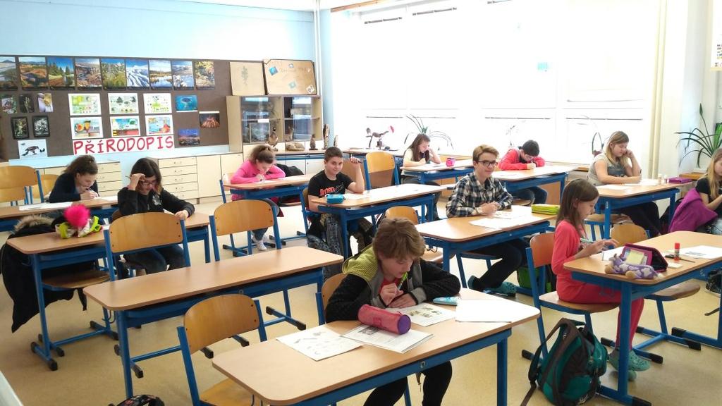 6. a 7. tříd a žáky 8. a 9. tříd. Letošní vyhlášené téma bylo "detektivem v přírodě".