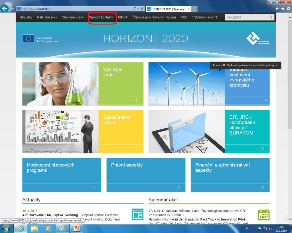 Web TC k H2020 www.h2020.