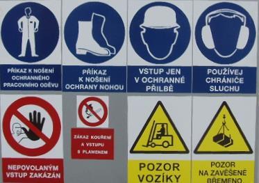 OOPP ve všech výrobních prostorách jsou pracovníci povinni použít: ochranný oděv s dlouhými rukávy a dlouhými nohavicemi (s reflexními prvky) ochranné brýle ochrannou přilbu bezpečnostní obuv v