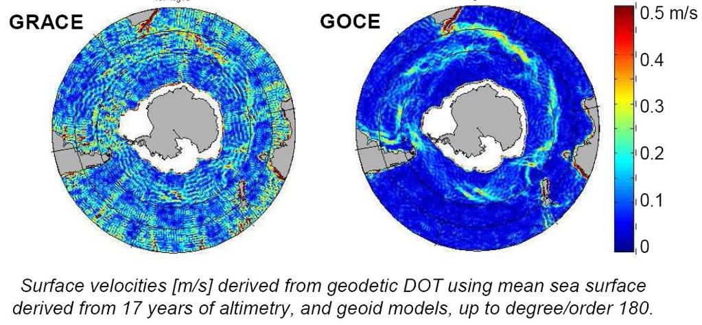 GOCE gravitační pole Vědeckým cílem GOCE je změřit geoid s přesností 1 2 cm v rozlišení 100 km.