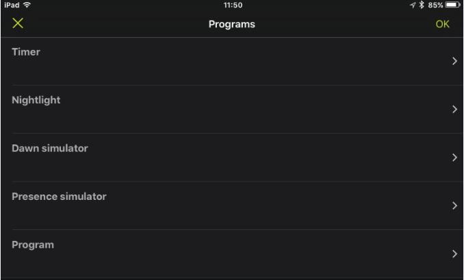Vyberte jeden z programů Časoměřič Zde si můžete nastavit