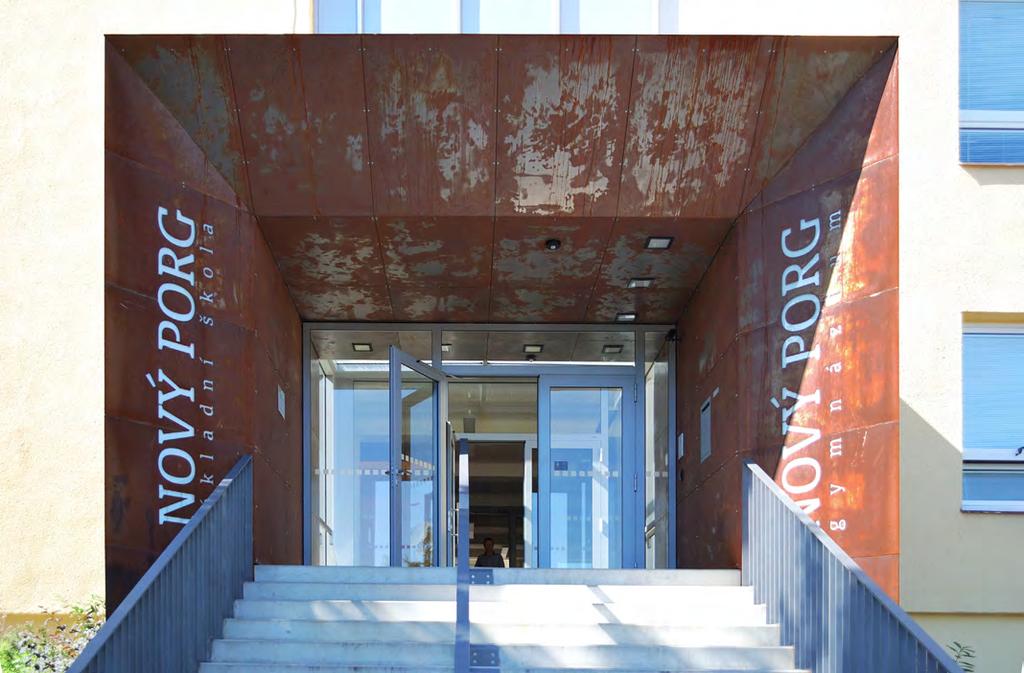 Entrance portal into the school