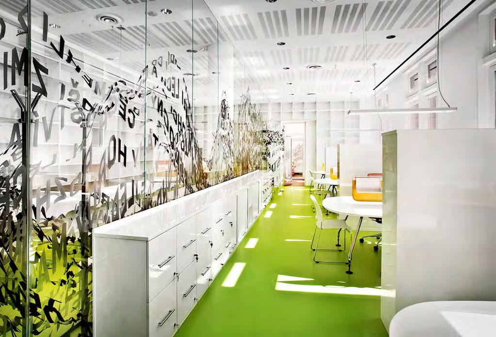 bílém provedení Library furnishing built-in