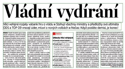 5 Obsah a forma vybrané aspekty proměny českých deníků vyhledávací modul Hermes Explorer (vyhledává dle zadání jakékoli položky články, fotografie nebo i celé stránky v agenturním servisu a tiskové