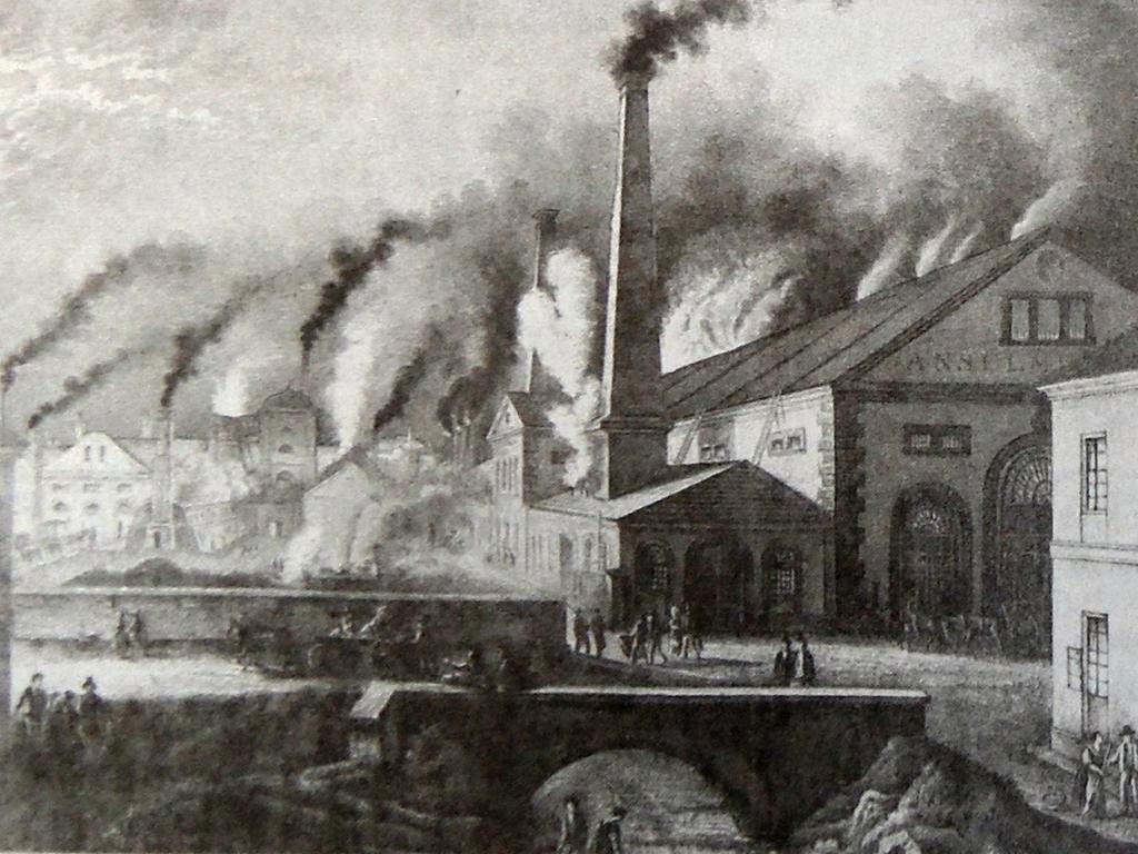 z 28 368 vídeňských centýřů 1842 na 84 410 centýřů 1848 (Myška, 2003). V roce 1858 pak byla dokončena koksovna Karolina, která měla přes padesát pecí (Navrátil, 2012). Obr. 3.3-5: ANSELMOVA HUŤ.