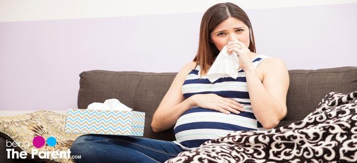 Nejčastější komplikací rýmy sinusitis 6x častější než mimo graviditu Alergická rýma je predispoziční faktor pro akutní bakteriální